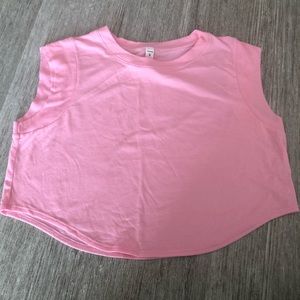 Pink alo crop top